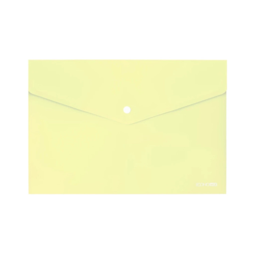 Папка - конверт Economix А4 180 мкм, непрозора, пастельна жовта (E31301-85)