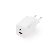 Зарядний пристрій Digitus 1xUSB-C + 1xUSB PD45W GaN white (DA-10302)