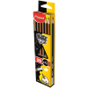 Карандаш графитный Maped BLACK PEPS, 2B, с ластиком (MP.851722)