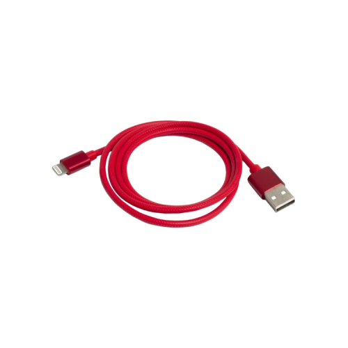 Дата кабель USB 2.0 AM to Lightning 1.0m 2.4A red Patron (CAB-PN-LIGHT-1M-R)