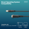 Кабель для передачі даних USB 2.0 AM to COM 1.8m DB9 RS232 FT232RNL black Digitus (DA-70172)