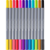 Художній маркер Faber-Castell акварельних двосторонніх Goldfaber Aqua Dual Marker, 12 кольорів (32362)