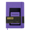 Книга записна Buromax COMFORT А5 96 аркушів крапка, фіолетовий (BM.295309-07)