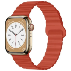 Ремінець до смарт-годинника Drobak Silicone Magnetic Link для Apple Watch All Series 38/40/41mm Orange red (898918)