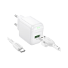 Зарядний пристрій BOROFONE 1xUSB QC3.0 18W + cable UAB-A to USB-C BAS42A white (6941991113802)