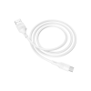 Дата кабель USB 2.0 AM to USB-C 1.0m 3A PVC BX43 white BOROFONE (6931474735607)