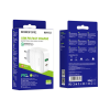 Зарядное устройство BOROFONE BA46A USB-C PD + USB QC3.0 18W white (6931474727343)
