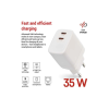 Зарядний пристрій EMOS V03G35 2xUSB-C 15W GaN (V03G35)