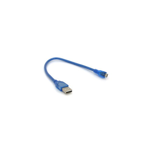 Дата кабель USB 2.0 AM to Micro 5P 0.3m blue Voltronic (YT-AM/Mc-0.3B/05425)