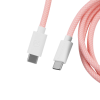 Дата кабель USB-C + USB A to USB-C 1.36m Coiled Aviator pink Keychron (CAB15_KEYCHRON)