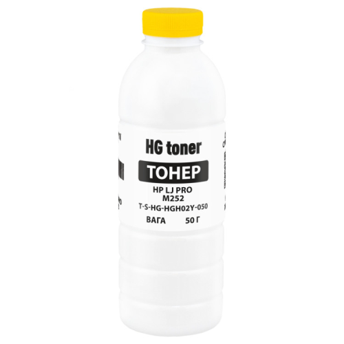 Тонер HP CLJ Pro M252 50г, yellow HG (TSM-HGH02Y-050)