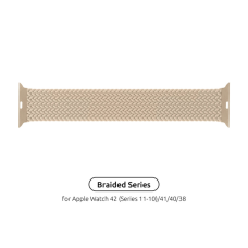 Ремешок для смарт-часов Armorstandart Braided Solo Loop для Apple Watch 42 (Series 11-10)/41/40/38 Beige Size 4 (132 mm) (ARM64892)