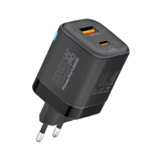 Зарядний пристрій Promate USB-C + USB-A (powerport-25ac.black)