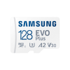 Карта памяти Samsung 128 GB microSDXC Class 10 UHS-I U3 V30 A2 EVO Plus+SD Adapte (MC128SA/EU)