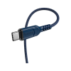 Дата кабель USB 2.0 AM to USB-C 1.0m 3A nylon X59 blue HOCO (6931474744944)