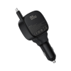 Зарядний пристрій Acefast 1xUSB-C PD95W + telescopic cable USB-C black (6974316285946)
