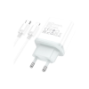 Зарядний пристрій HOCO C104A USB-C PD20W + cable USB-C to Lightning white (6931474782908)