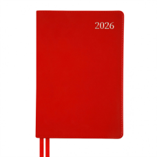 Еженедельник Leo planner А5 датированный 2026 "Aldento", интегральный, красный, 368 страниц (252671)