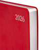 Тижневик Leo planner А5 датований 2026 "Aldento", інтегральний, червоний, 368 сторінок (252671)
