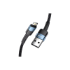 Дата кабель USB 2.0 AM to Lightning 2.0m 2.4A blue Essager (EXCL-XCA03)