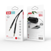 Кабель мультимедійний 3.5mm M to 3.5mm M 1.0m black XO (NBR175A-BK)