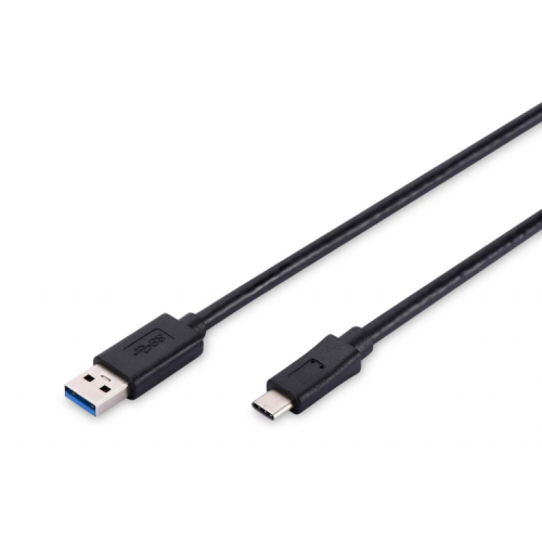 Дата кабель USB 3.0 AM to USB-C 1.0m Digitus (AK-300136-010-S)