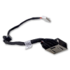 Роз'єм живлення ноутбука з кабелем для Lenovo PJ718 (прямоугольный + center pin), 5-p Универсальный (A49074)