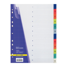 Разделитель страниц Buromax numeric, 12 dividers (BM.3212)