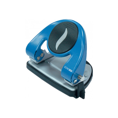 Дырокол Economix с линейкой 30 листов Синий (E40118)