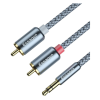 Кабель мультимедийный 3.5mm M to 2xRCA M 3.0m Essager (EYPZJ-MYC0G)