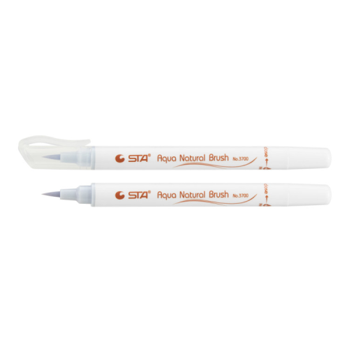 Художній маркер STA пензлик акварельний AQUA NATURAL BRUSH 3700, блідо синій (STA3700-25)