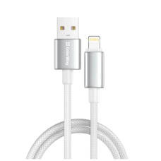 Дата кабель USB 2.0 AM to Lightning 2.0m 3A zinc alloy braided white ColorWay (CW-CBUL099-WT)
