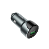 Зарядний пристрій HOCO 1xUSB-C PD20W + 1xUSB QC3.0 car adapter Z42 gray (6931474742551)