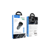 Зарядний пристрій HOCO 1xUSB-C PD20W + 1xUSB QC3.0 car adapter Z42 gray (6931474742551)