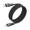 Дата кабель USB-C to USB-C 1.2m 60W 3A nylon black Acefast (6974316280217)