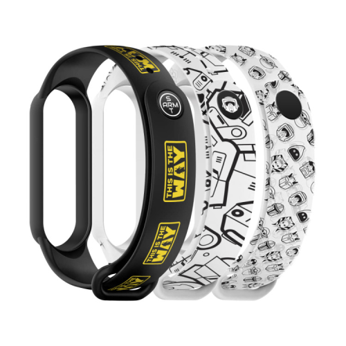 Ремешок для фитнес браслета Armorstandart комплект 3шт Xiaomi Mi Band 7/6/5 Dark Yo (ARM77065)