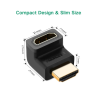 Перехідник HDMI M to HDMI F 90° corner UP HD112 black Ugreen (20110)
