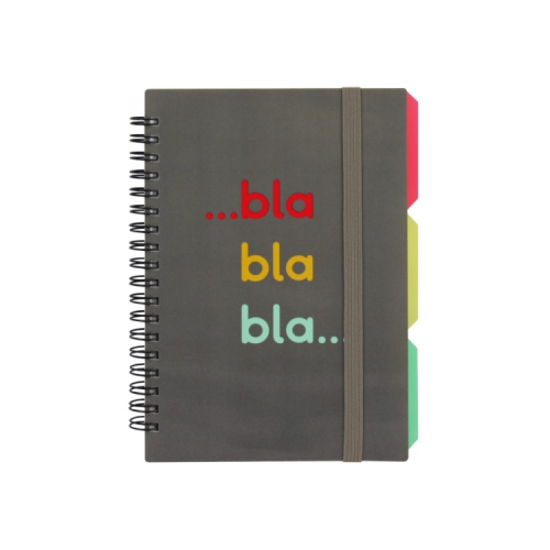 Блокнот Optima Desing 44, B6 з розділювачами 100 аркушів, клітинка (O20358-44)