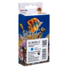 Картридж Barva HP 912XL (3YL77AE/3YL81AE) 900 c, Cyan (IC-912XL-C)