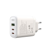 Зарядний пристрій XO 2xUSB-C PD65W + 1xUSB 45W white (СE04-WH)
