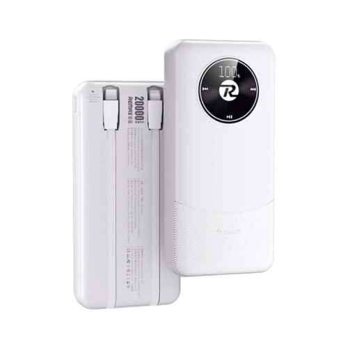 Батарея універсальна Remax 20000mAh, 22.5W, Black (RPP-38 / 45364 / White)
