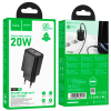 Зарядний пристрій HOCO N60 Gentle USB-C PD20W Black (6942007644174)