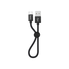 Дата кабель USB 2.0 AM to USB-C 0.25m 3A nylon X35 black HOCO (6931474707451)