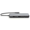 Порт-репликатор Digitus USB-C > 2xHDMI/2xUSB-A/USB-C/SD/MicroSD/RJ54 (DA-70915)