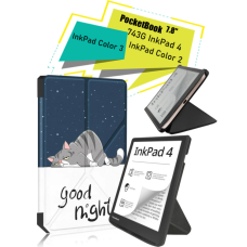 Чохол до електронної книги BeCover Ultra Slim Origami PocketBook 743G InkPad 4/InkPad Color 2/InkPad Color 3 (7.8") Good Night (713088)