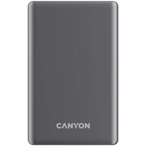 Батарея универсальная Canyon 10000mAh OnPower 510 slim Magsafe PD/20W Dark Grey (CNS-CPB510DG)