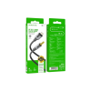 Кабель мультимедійний Lightning to 3.5mm M 1.0m BL19 black BOROFONE (6941991108327)