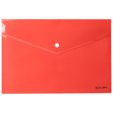Папка - конверт Economix А4 180 мкм фактура "глянець", червона (E31301-03)