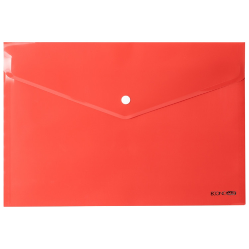 Папка - конверт Economix А4 180 мкм фактура "глянець", червона (E31301-03)