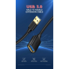 Дата кабель USB 3.0 AM/AF 1.0m US129 black Ugreen (10368)